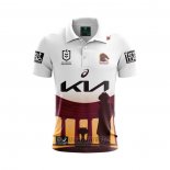 Shirt Polo Brisbane Broncos Rugby 2024 ANZAC