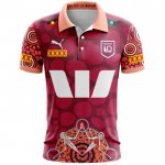 Shirt Polo Queensland Maroons Rugby 2024 Indigenous