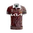 Shirt Polo Brisbane Broncos Rugby 2024 Indigenous