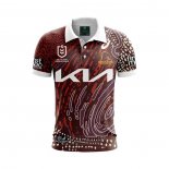 Shirt Polo Brisbane Broncos Rugby 2024 Indigenous