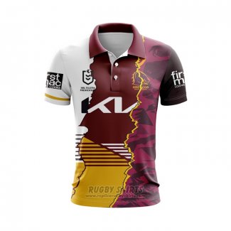 Shirt Polo Brisbane Broncos Rugby 2024