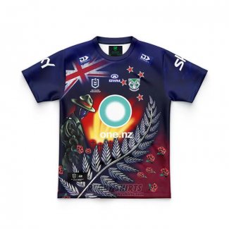 Shirt Kid's New Zealand Warriors Rugby 2024 ANZAC