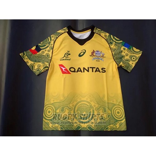 Replica Australia Wallabies Rugby Shirt 2017-18 Indigenousus online ...