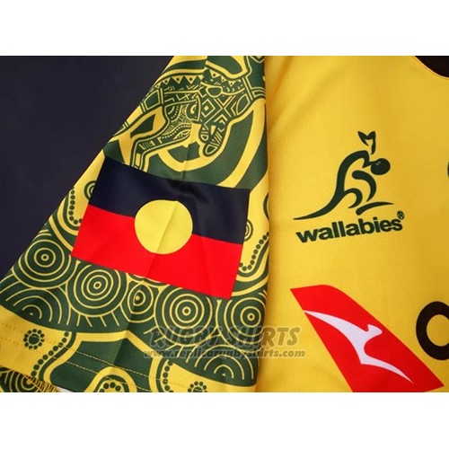 Replica Australia Wallabies Rugby Shirt 2017-18 Indigenousus online ...