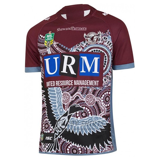 Replica Manly Warringah Sea Eagles Rugby Shirt 2018 Indigenous online ...